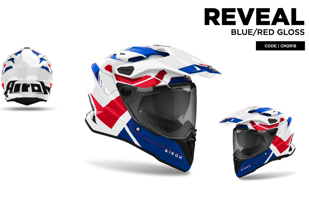 Helmet Commander 2 Reveal Blue/Red Gloss