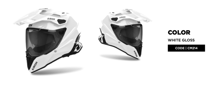 Helmet Commander 2 Color White Gloss