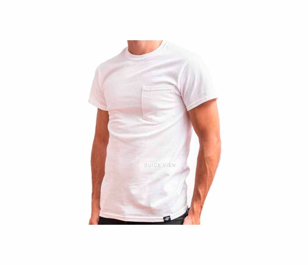 White Pocket Tee White