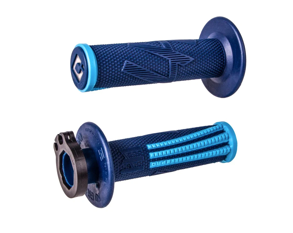 EMIG PRO MX V2 Lock-On Grip - NAVY/Lt Blue