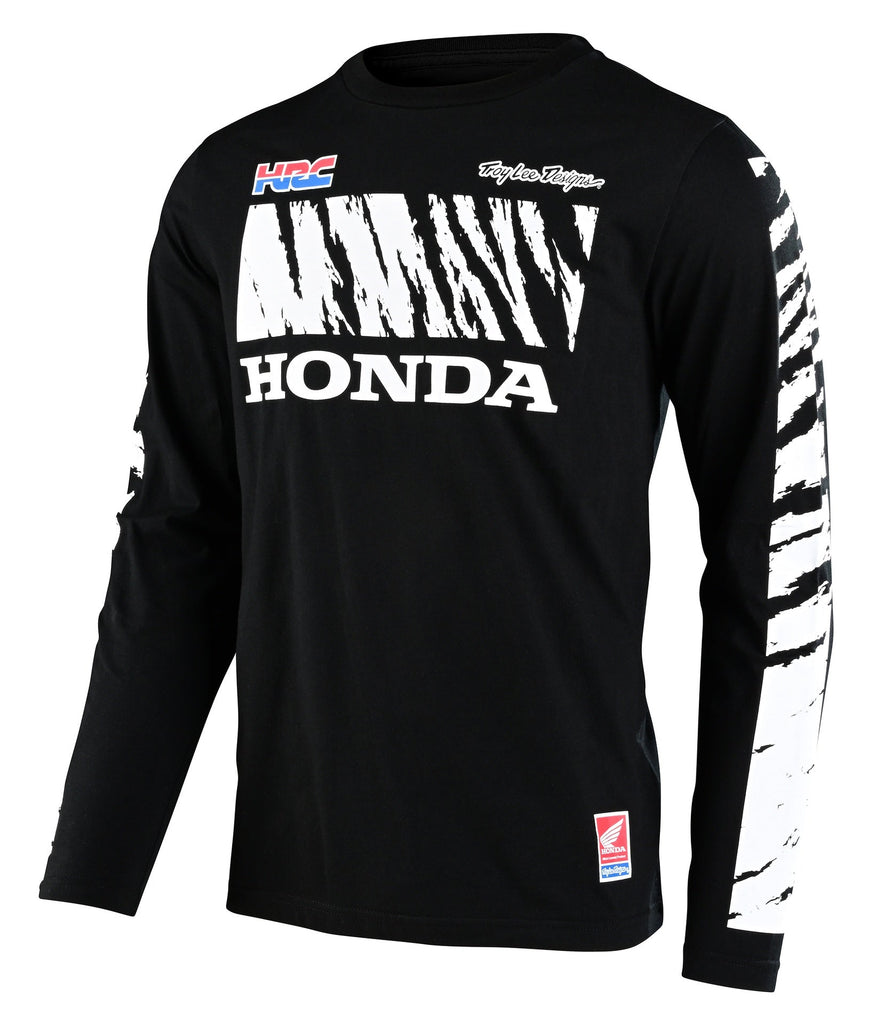 Honda Cr 250 Long Sleeve Tee; Black