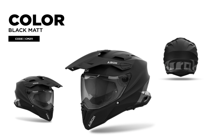 Helmet Commander 2 Color Black Matt