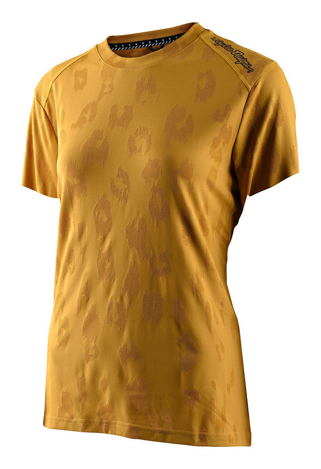 Womens Lilium Ss Jersey Jacquard Honey