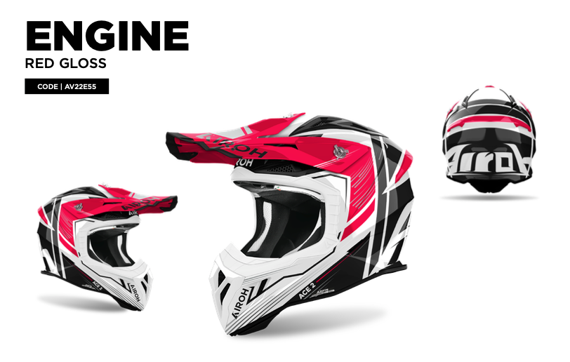 Helmet Aviator Ace 2 Engine Red Gloss