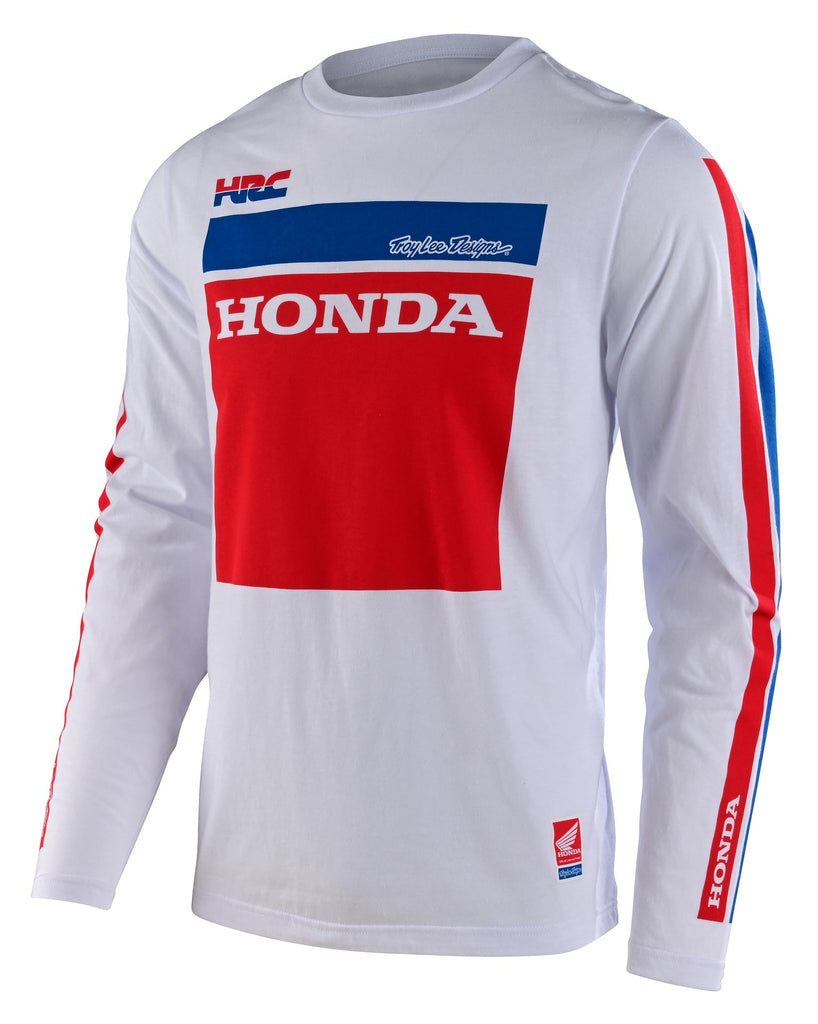 Honda Rs 750 Long Sleeve Tee; White